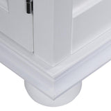 Hampton Harbor 22 in. W x 10 in. D x 67-1/2 in. H Linen Cabinet in White - Super Arbor