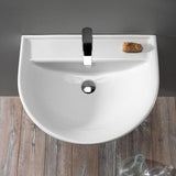 Nameeks Bella Pedestal Sink in White