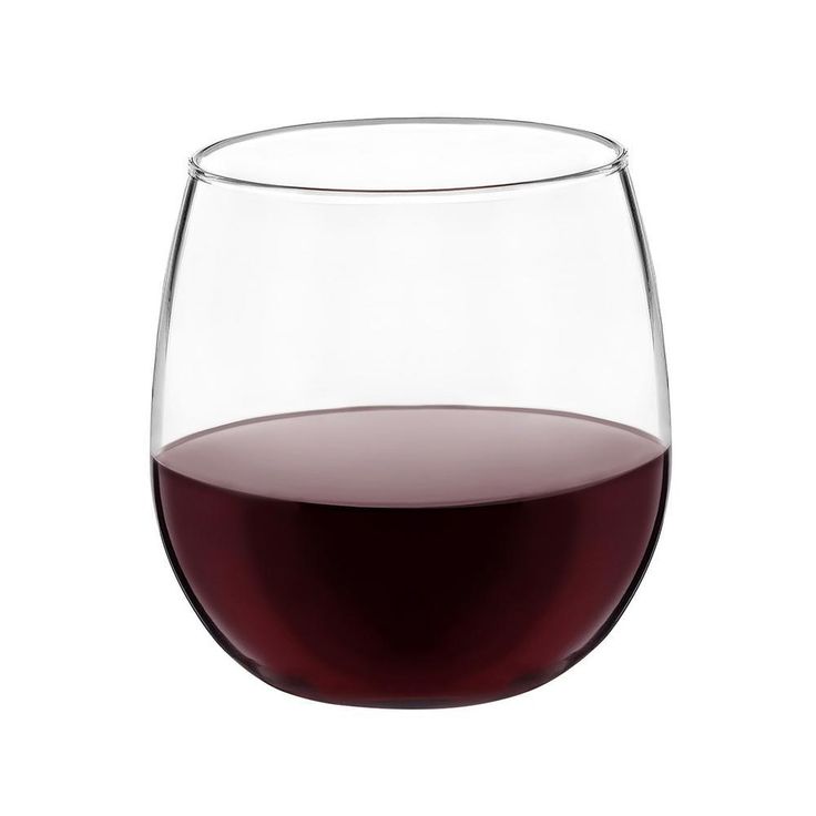 Stemless 20 oz. and 17 oz. Wine Glass Set (12-Pack)
