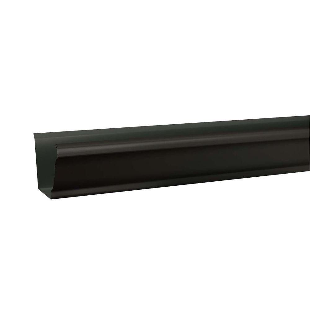 5 in. x 10 ft. K-Style Tuxedo Gray Aluminum Gutter