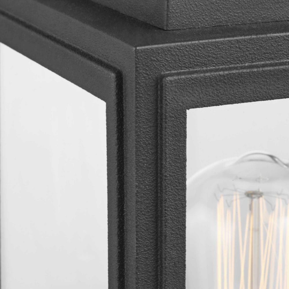 Grandbury Line Voltage 1-Light Black 4 in. x 4 in. Deck Post Light Post Lantern - Super Arbor