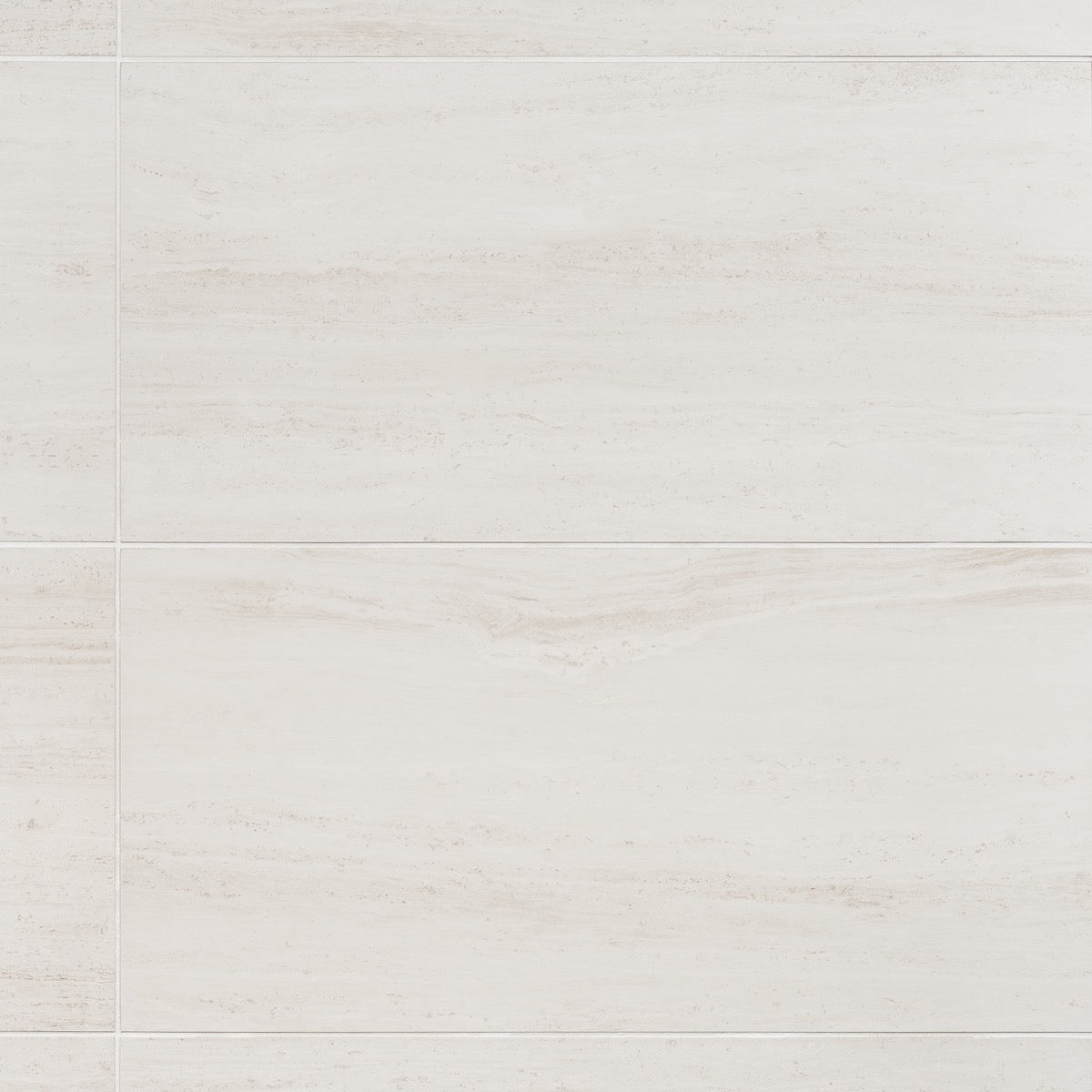 Nashville White 12x24 Travertine Look Matte Porcelain Tile by Lux Tile