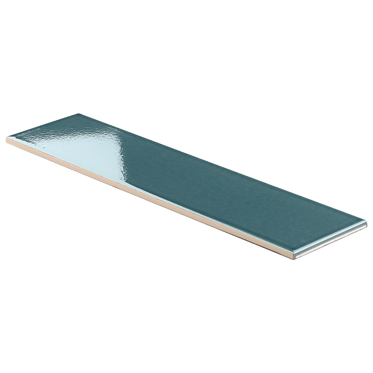 Colorplay Emerald Green 4.5x18 Crackled Glossy Ceramic Tile by Lux Tile