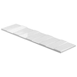 Lux Tile Colorplay Steps White 4.5x18 3D Glossy Crackled Ceramic Tile