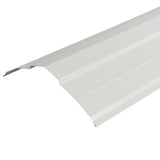 Metal Sales Universal Ridge 14-in x 126-in Steel Roof Panel Ridge Cap – White ColorFit40