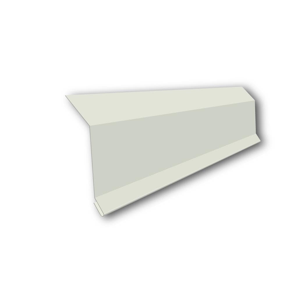 Metal Sales Eave 3.5-in x 10.5-ft White ColorFit40 Galvanized Steel Drip Edge