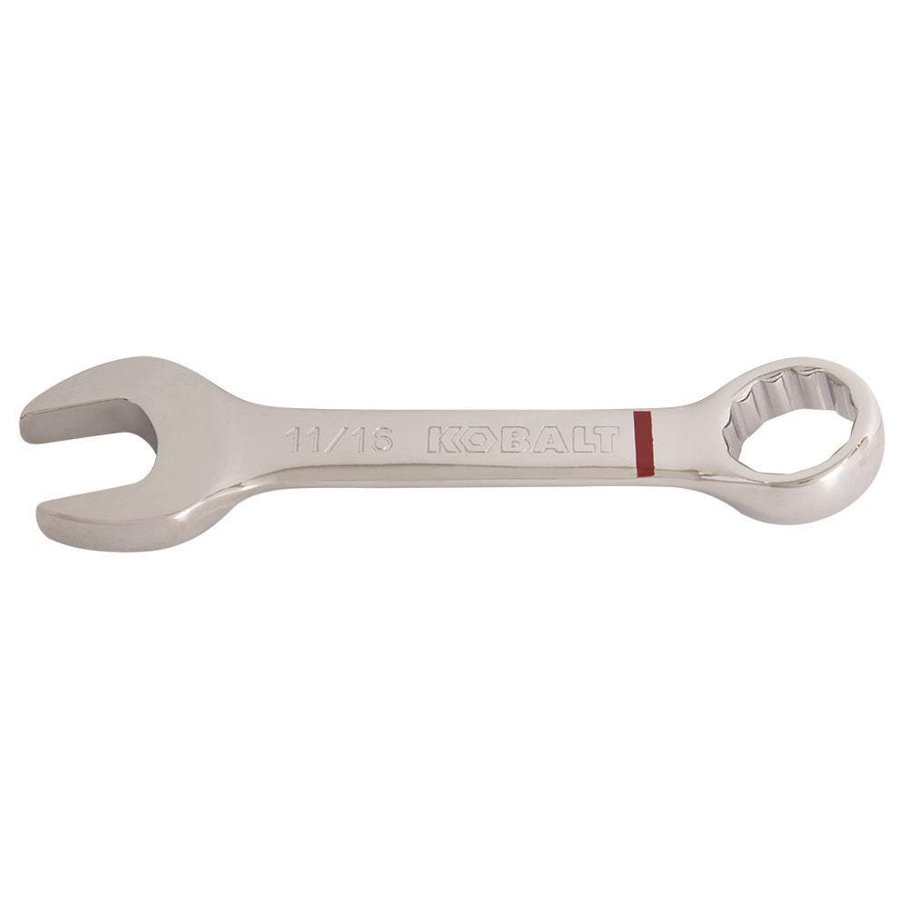 Kobalt 11/16-in 12-Point Standard (SAE) Standard Combination Wrench