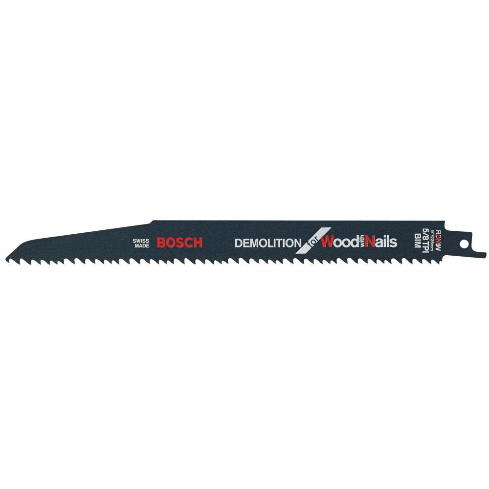 Bosch Edge 5-Pack 9-in 5/8-TPI Wood/Nail Embedded Cutting Reciprocating Saw Blade