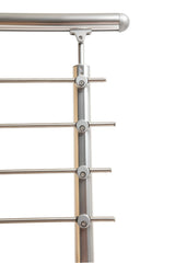 DOLLE Prova 6-ft x 36-in Brushed Aluminum Deck Rail Kit