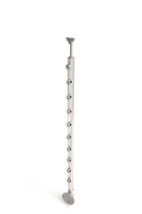 DOLLE 4-1/4-in x 42-in Prova Brushed Aluminum Round Deck Baluster