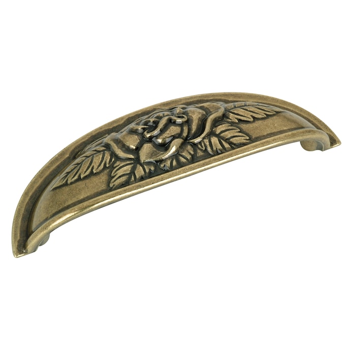 Richelieu Provence 3-3/4-in (96mm) Center to Center Antique English Oval Cup Drawer Pull