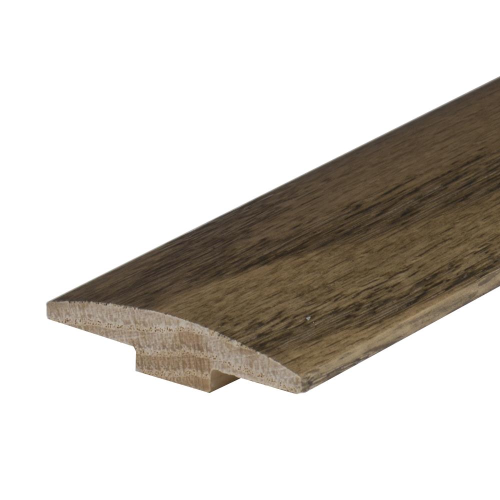 Flexco Brushed Harth 0.46-in T x 2-in W x 78-in L Solid Wood Floor T-Moulding