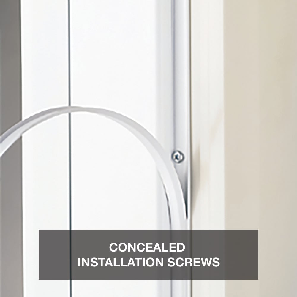 Pella Rolscreen 36-in x 81-in Poplar White Full-View Aluminum Storm Door with Retractable Screen