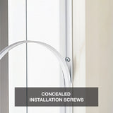 Pella Rolscreen 36-in x 81-in White Full-View Aluminum Storm Door