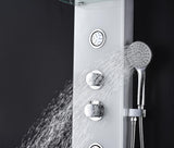 ANZZI Savannah White 3-Spray Shower Panel System (Valve Included)