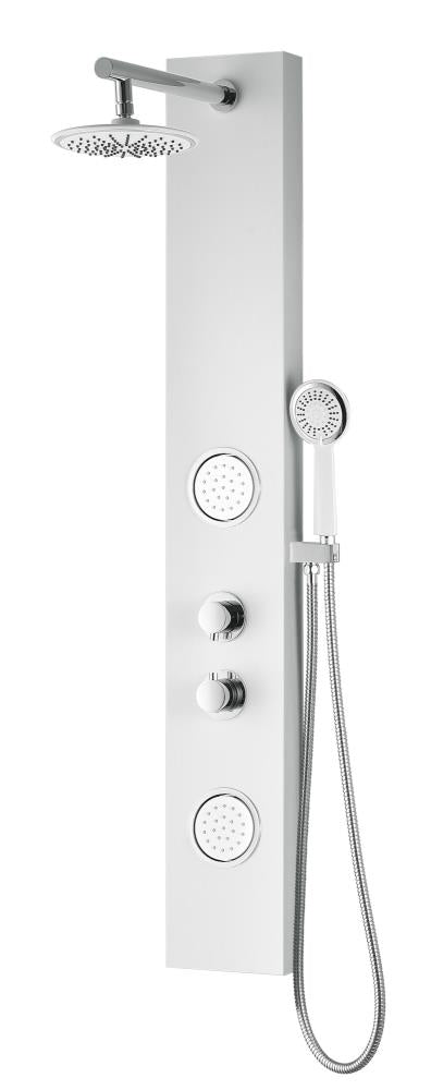 ANZZI Aquifer White 2-Spray Shower Panel System (Valve Included)