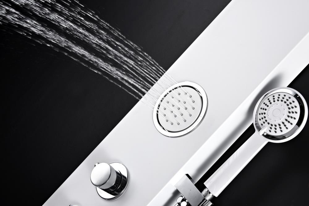 ANZZI Aquifer White 2-Spray Shower Panel System (Valve Included)