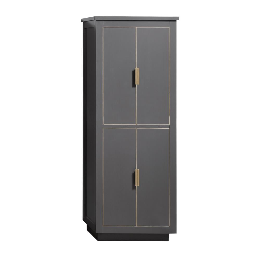 Avanity Allie/Austen 24-in x 65-in x 16-in Twilight Gray Wood Freestanding Linen Cabinet