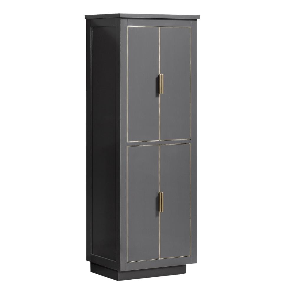 Avanity Allie/Austen 24-in x 65-in x 16-in Twilight Gray Wood Freestanding Linen Cabinet