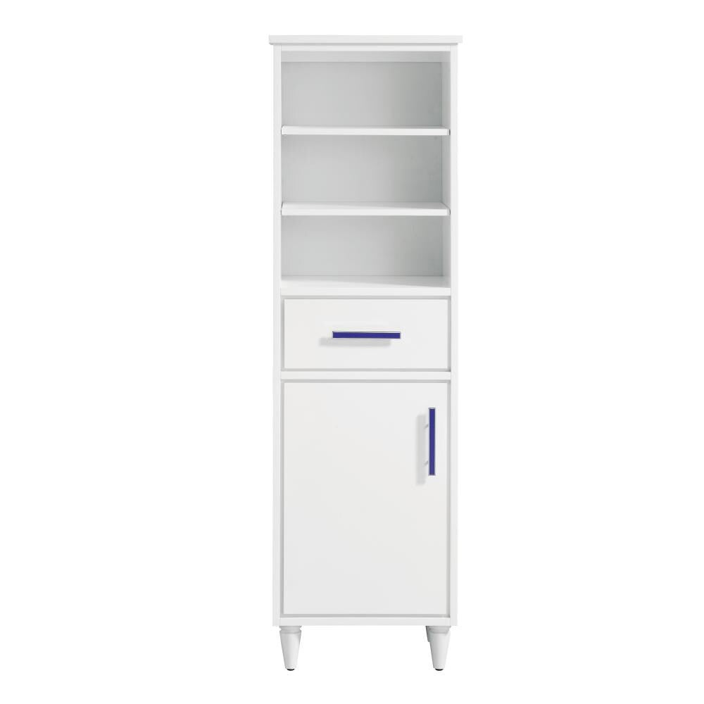 Avanity Layla 20-in W x 65-in H x 14.5-in D White Plywood Freestanding Linen Cabinet