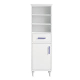 Avanity Layla 20-in W x 65-in H x 14.5-in D White Plywood Freestanding Linen Cabinet
