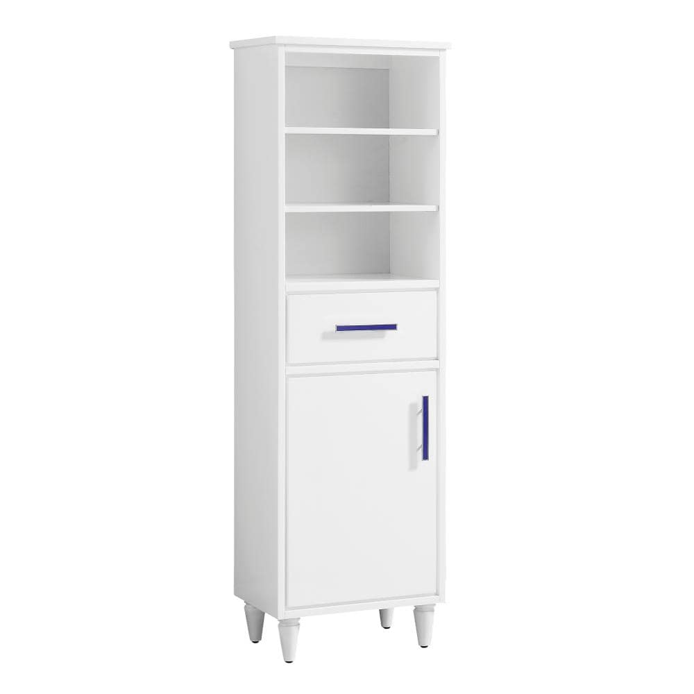 Avanity Layla 20-in W x 65-in H x 14.5-in D White Plywood Freestanding Linen Cabinet