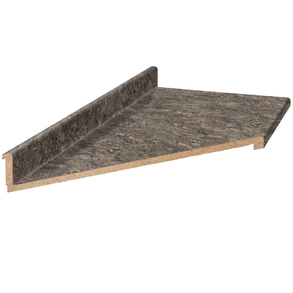 VT Dimensions Wilsonart 10-ft Toffee di Pesco Left-Hand Miter-Cut Laminate Kitchen Countertop with Integrated Backsplash