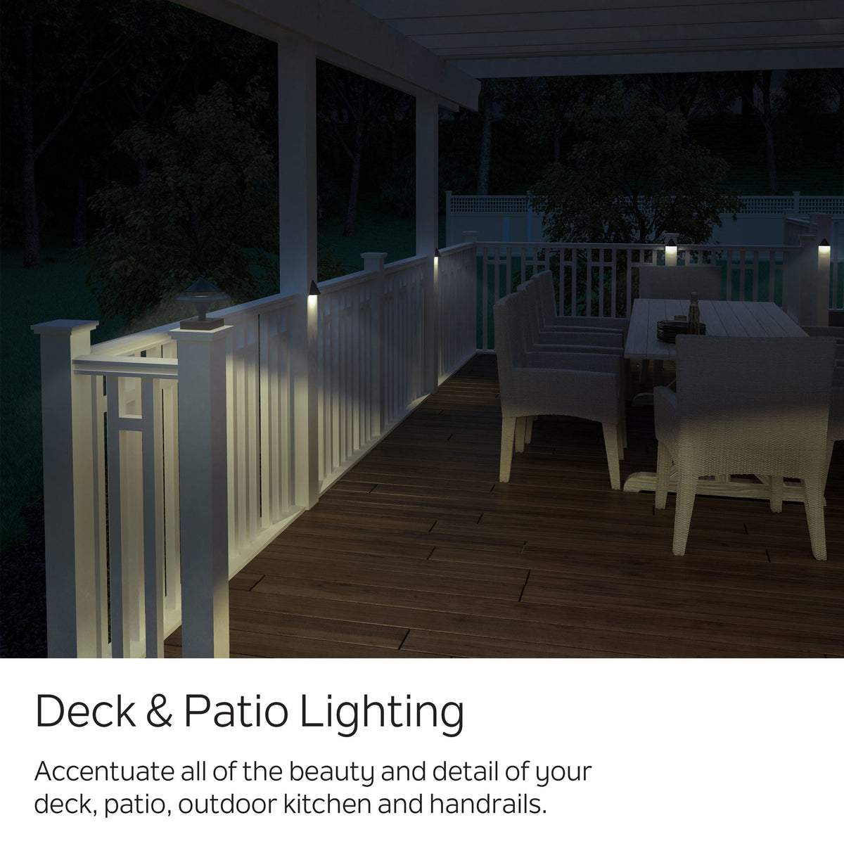 Kichler 4-in x 4-in 250-Lumen 3-Watt Olde Bronze Low Voltage Hardwired LED Outdoor Post Cap Light (3000 K)