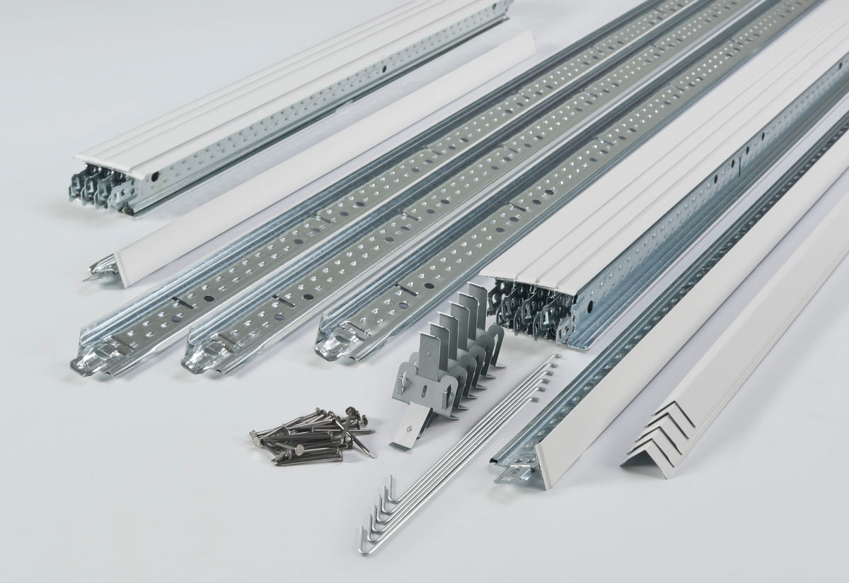 Armstrong Ceilings QuickHang 2-ft x 2-ft White 64-sq ft Ceiling Grid Kit, Prelude 15/16-in