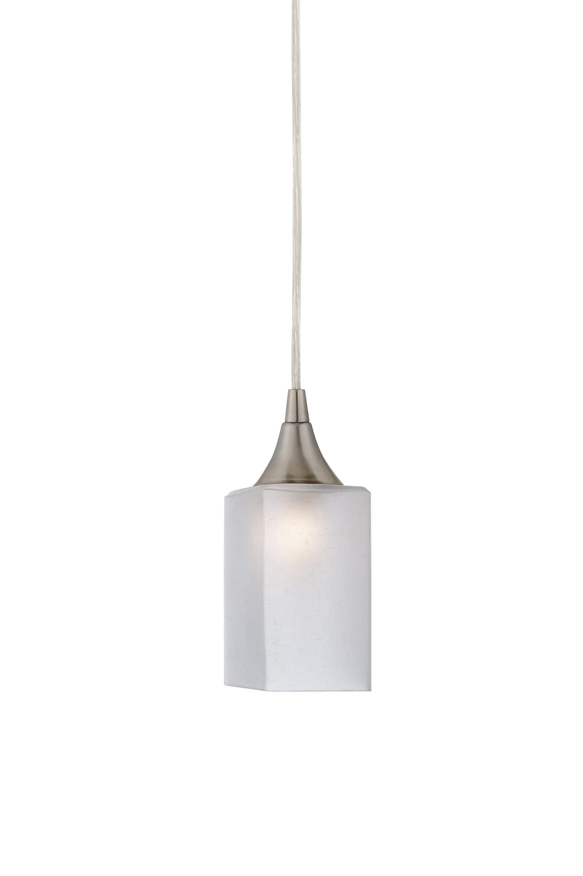 Portfolio Nickel Transitional Teardrop Pendant Light, Mix and Match Mini, 63-in Max Height