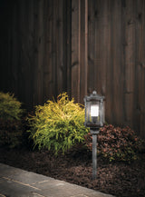 Kichler 2-Watt Olde Bronze Low Voltage Hardwired LED Path Light, 180 Lumens, 3000K