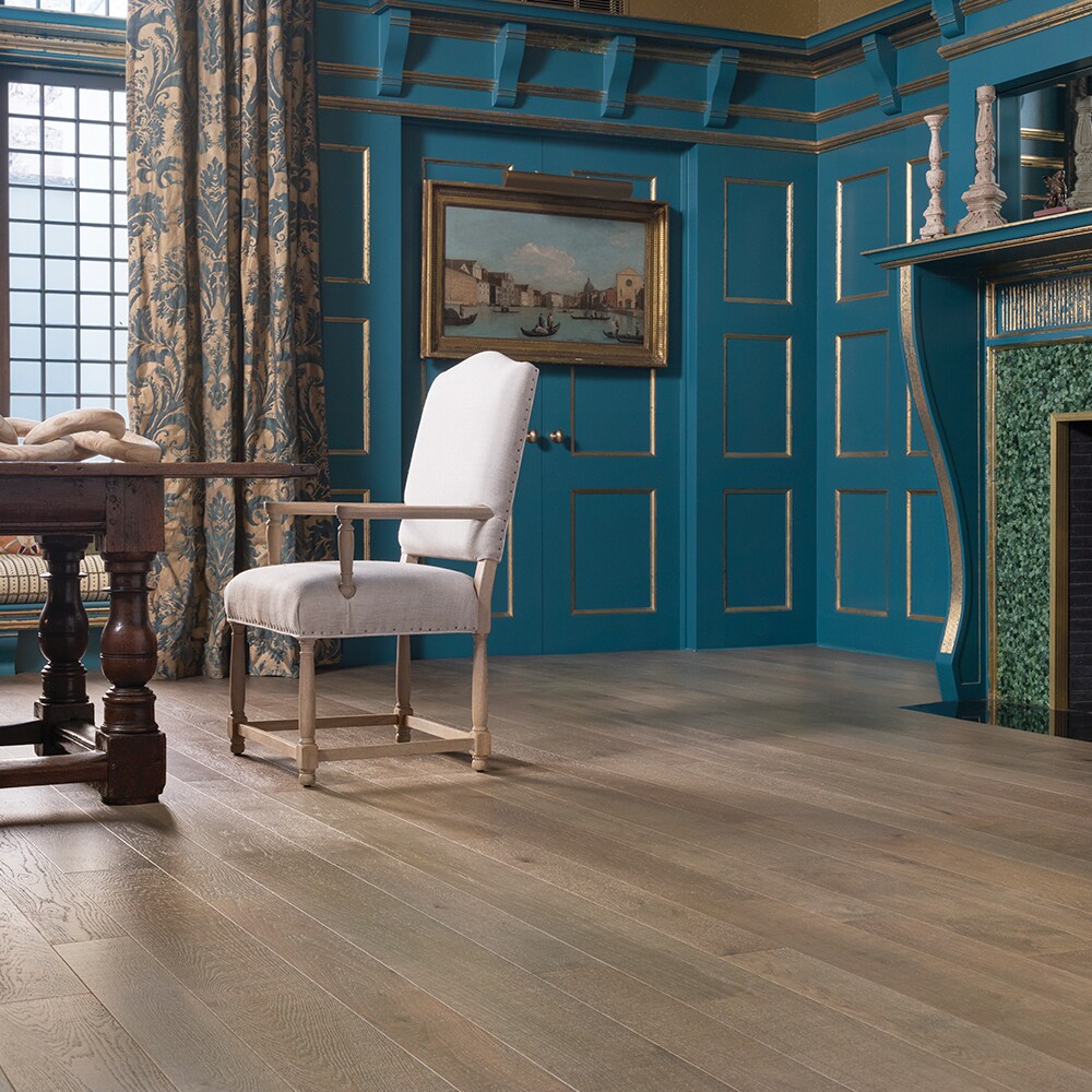 Villa Barcelona French oak Rubi hardwood flooring — installed room view