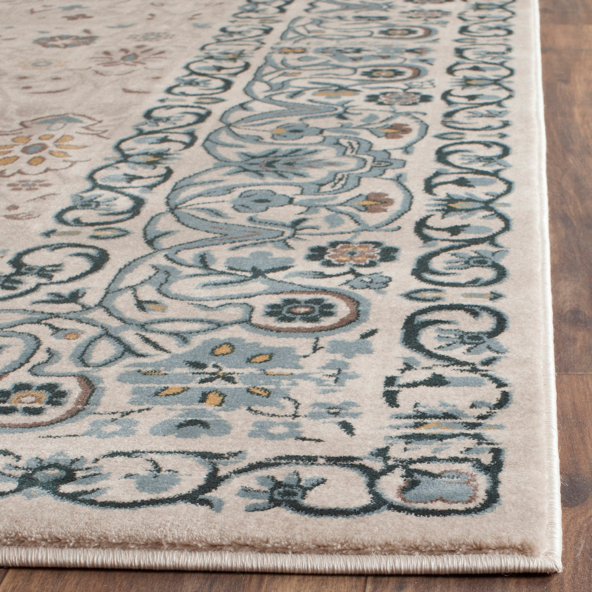 Safavieh Serenity Pasquale 8 x 10 Beige/Blue Indoor Floral/Botanical Vintage Area Rug