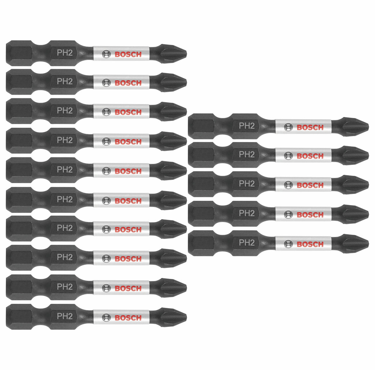 Bosch Impact Tough 15-Piece 1/4-in x 2-in Phillips Impact Driver Bit Set