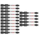 Bosch Impact Tough 15-Piece 1/4-in x 2-in Phillips Impact Driver Bit Set