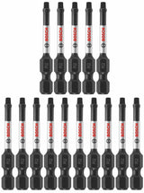 Bosch Impact Tough 15-Piece 1/4-in x 2-in Square/Robertson Impact Driver Bit Set