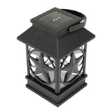 Portfolio 7.2-in Texas Star Solar Lantern Light, Black Plastic, 4.84-in W