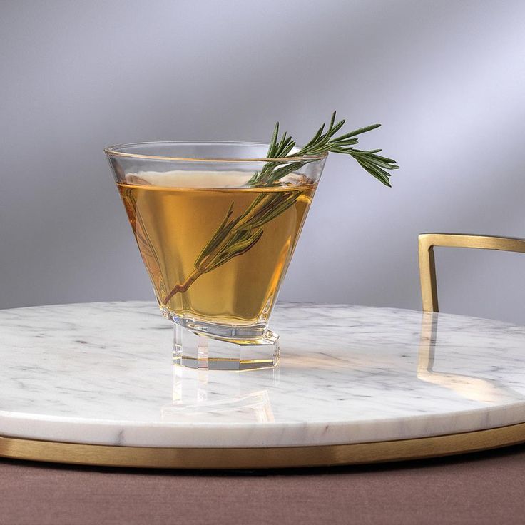 Aqua Vitae 8.1 oz. Off Base Octagon Martini Glasses (Set of 2)