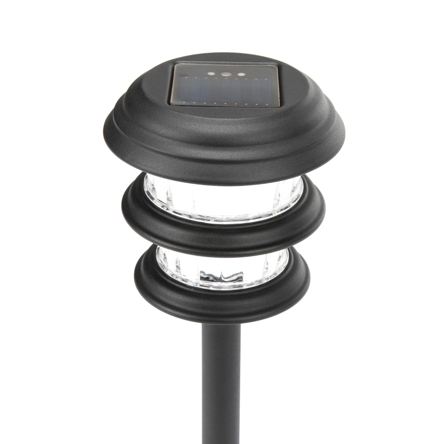 Portfolio 4-Pack 8x Brighter (9.6-Lumen) Black Solar Integrated LED Path Light