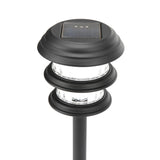 Portfolio 4-Pack 8x Brighter (9.6-Lumen) Black Solar Integrated LED Path Light Kit, 3500K Warm White