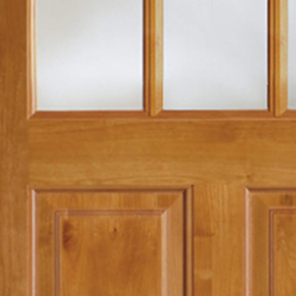 SIMPSON 36-in x 80-in Unfinished Wood Front Door with Clear Glass