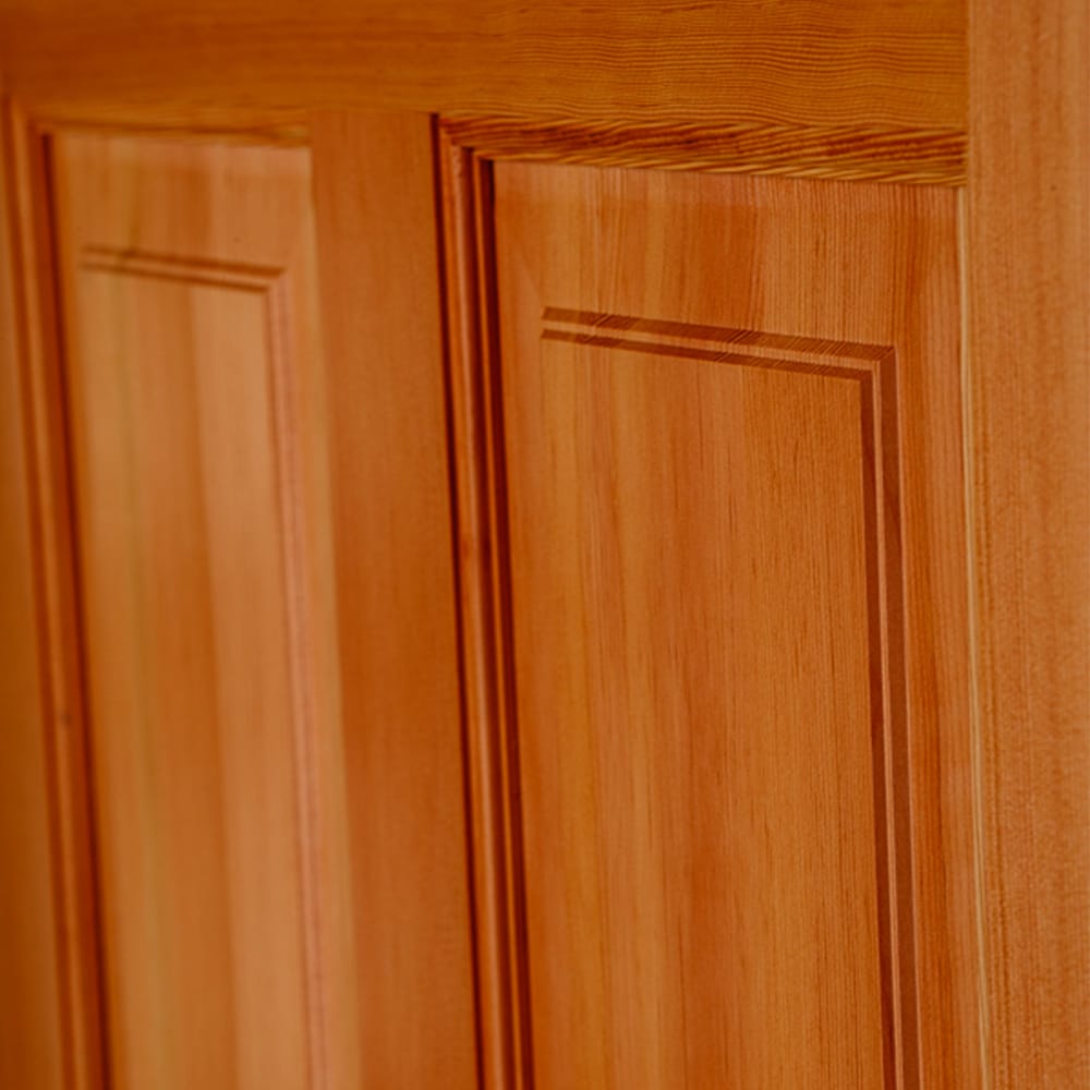 Simpson 72" x 80" Unfinished Prehung Wood Double Front Door with Clear Glass