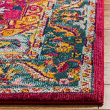 Safavieh Phoenix Ian 3 x 5 Fuchsia/Blue Indoor Distressed Overdyed Vintage Throw Rug