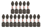 Bosch Impact Tough 15‑Piece 1/4‑in x 1‑in Phillips Impact Driver Bit Set