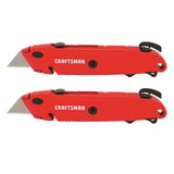 CRAFTSMAN 3/4-in 6-Blade Retractable Utility Knife, 2-Pack, On-Tool Blade Storage