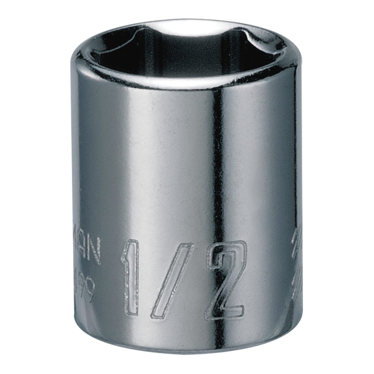 CRAFTSMAN Standard (SAE) 1/4-in Drive 6-Point 1/2-in Shallow Socket