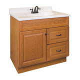 Project Source 36-in Golden Bathroom Vanity Base Cabinet without Top