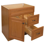 Project Source 30-in Golden Bathroom Vanity Base Cabinet without Top