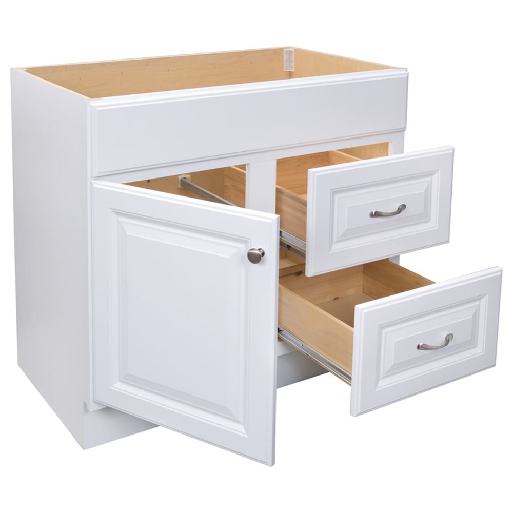 Project Source 36-in White Bathroom Vanity Cabinet (Base Only, Without Top)