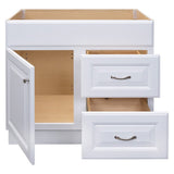 Project Source 36-in White Bathroom Vanity Cabinet (Base Only, Without Top)